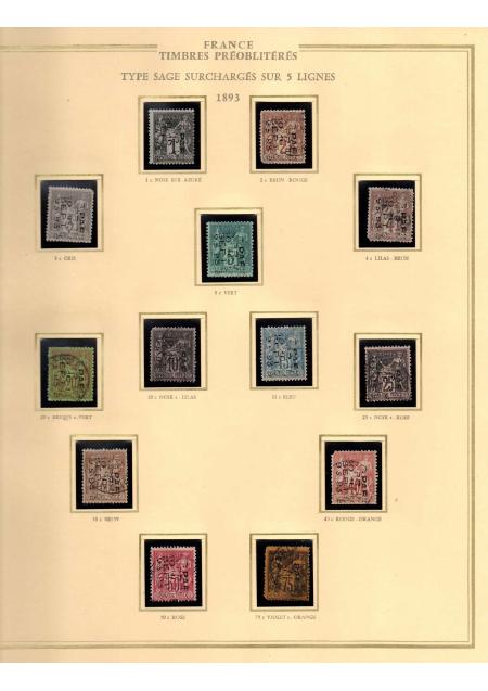 1849-1900, Superbe collection de France avec très