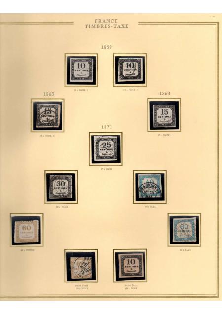 1849-1900, Superbe collection de France avec très