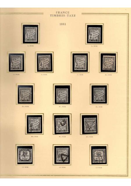 1849-1900, Superbe collection de France avec très