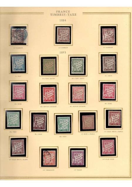1849-1900, Superbe collection de France avec très