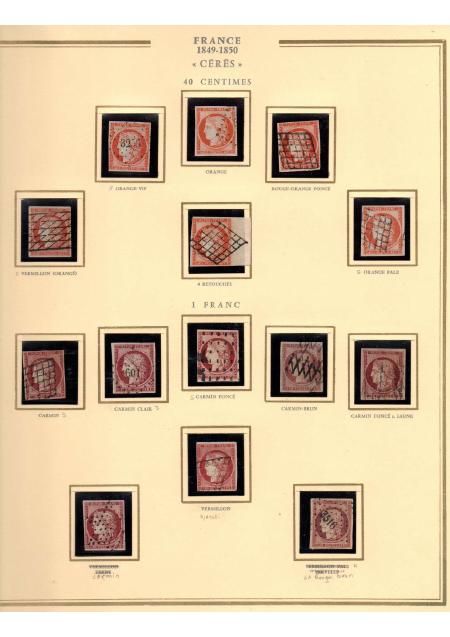 1849-1900, Superbe collection de France avec très