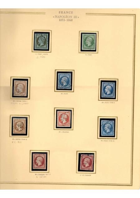 1849-1900, Superbe collection de France avec très