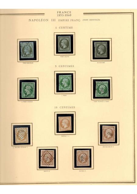 1849-1900, Superbe collection de France avec très