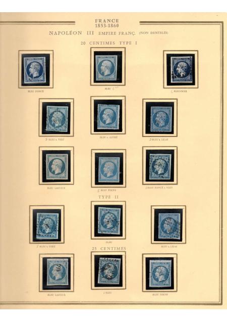 1849-1900, Superbe collection de France avec très