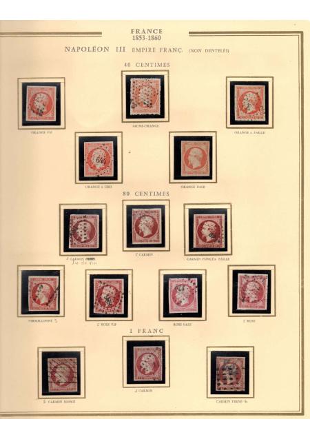 1849-1900, Superbe collection de France avec très
