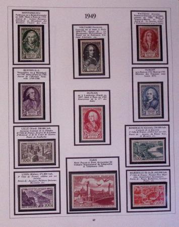 1849-2001, Collection de France en 6 volumes, avec