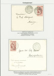 ERSTTAG : Lot 5 Briefe und eine Karte, je gestempelt