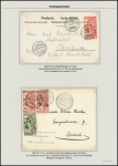 ERSTTAG : Lot 5 Briefe und eine Karte, je gestempelt