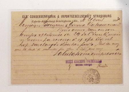 1870-1914, STRASSBURG i ELSASS: Specialised selection