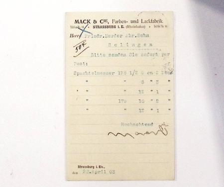 1870-1914, STRASSBURG i ELSASS: Specialised selection
