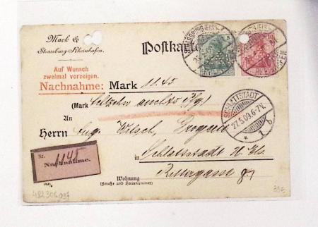 1870-1914, STRASSBURG i ELSASS: Specialised selection