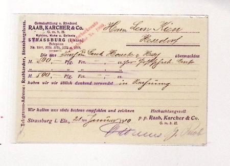 1870-1914, STRASSBURG i ELSASS: Specialised selection