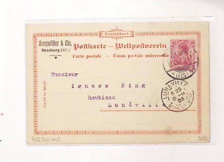 1870-1914, STRASSBURG i ELSASS: Specialised selection