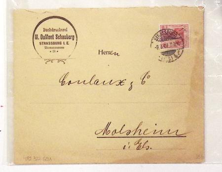 1870-1914, STRASSBURG i ELSASS: Specialised selection