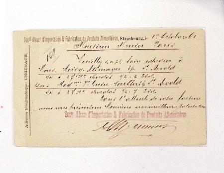 1870-1914, STRASSBURG i ELSASS: Specialised selection