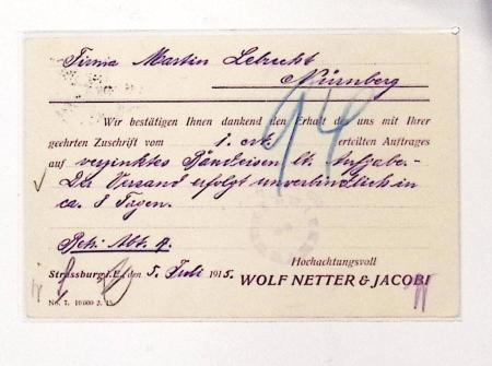 1870-1914, STRASSBURG i ELSASS: Specialised selection