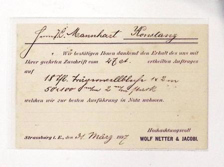 1870-1914, STRASSBURG i ELSASS: Specialised selection