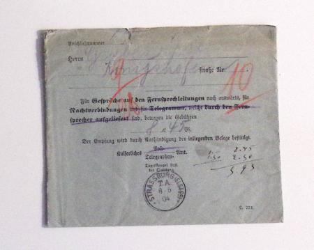 1870-1914, STRASSBURG i ELSASS: Specialised selection