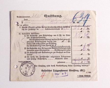 1870-1914, STRASSBURG i ELSASS: Specialised selection