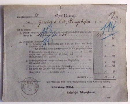 1870-1914, STRASSBURG i ELSASS: Specialised selection