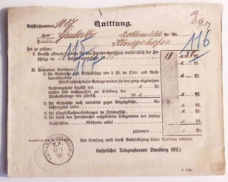 1870-1914, STRASSBURG i ELSASS: Specialised selection