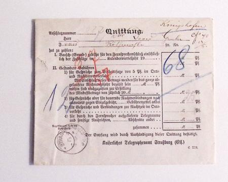 1870-1914, STRASSBURG i ELSASS: Specialised selection
