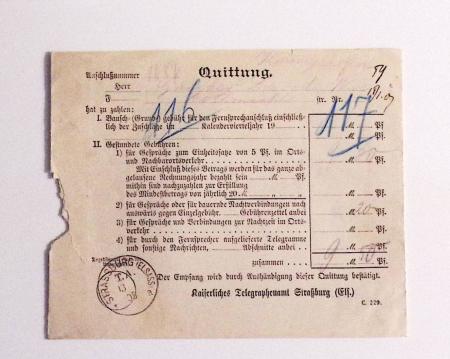 1870-1914, STRASSBURG i ELSASS: Specialised selection
