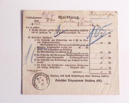1870-1914, STRASSBURG i ELSASS: Specialised selection