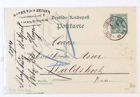1870-1914, STRASSBURG i ELSASS: Specialised selection
