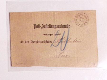 1870-1914, STRASSBURG i ELSASS: Specialised selection