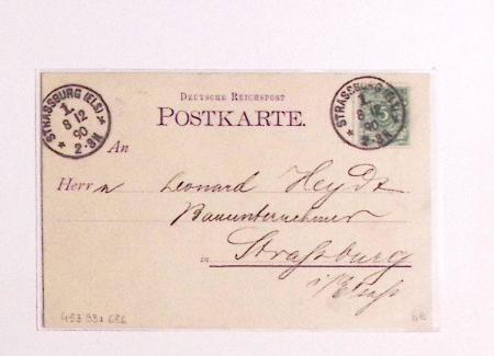 1870-1914, STRASSBURG i ELSASS: Specialised selection