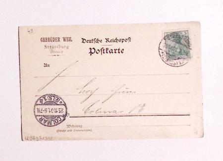 1870-1914, STRASSBURG i ELSASS: Specialised selection
