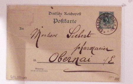 1870-1914, STRASSBURG i ELSASS: Specialised selection
