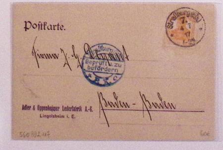 1870-1914, STRASSBURG i ELSASS: Specialised selection