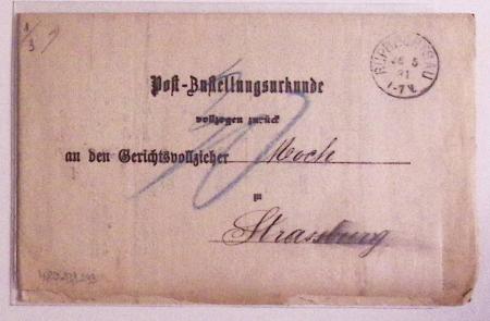 1870-1914, STRASSBURG i ELSASS: Specialised selection