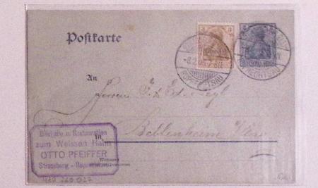 1870-1914, STRASSBURG i ELSASS: Specialised selection