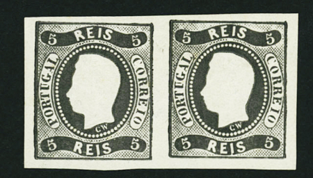 1866-67 King Luis I, 10r Yellow in mint block of four,