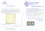 1866-67 King Luis I, 10r Yellow in mint block of four,