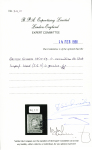 1853-59 1c Vermillon, first stone, lightly used by