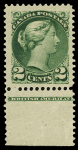 1890 Small Queen 2c Green, with "BRITISH AMERICAN"