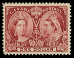 1897 Jubilee issue: Never hinged selection of four