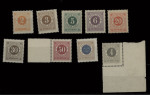 1886-91 Ringtype with blue posthorn on reverse, complete