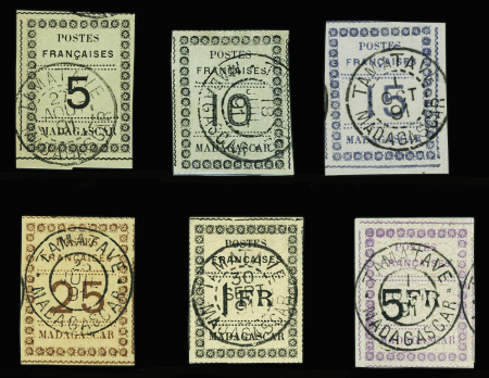 N°8-13, série complète de 6 valeurs, obl., n°12 et