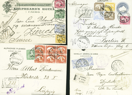 1892-1912 Selection of five turn-of-the-century covers,