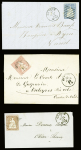 1855-62 STRUBEL : Partie 10 Briefe mit teilweise sehr