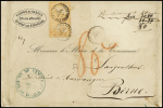 1855-62 STRUBEL : Partie 10 Briefe mit teilweise sehr