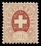 1868-81 TELEGRAPHENMARKEN-Sammlung auf drei Steckalbumseiten,
