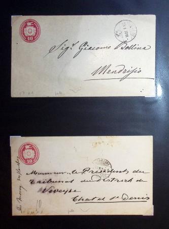 1870-1970, Collection d'entiers postaux neufs et oblitérés
