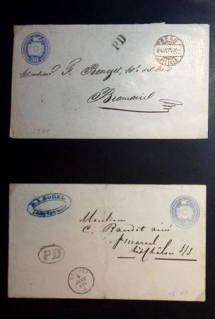 1870-1970, Collection d'entiers postaux neufs et oblitérés