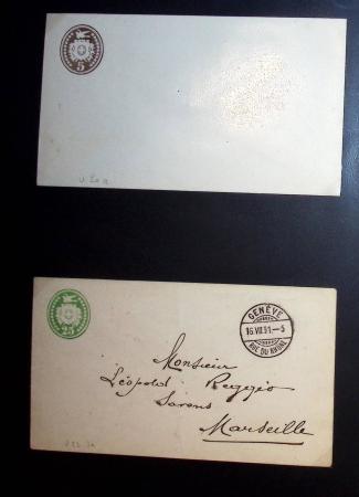 1870-1970, Collection d'entiers postaux neufs et oblitérés